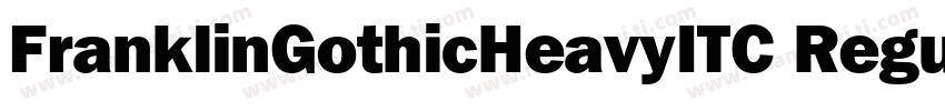 FranklinGothicHeavyITC Regular字体转换